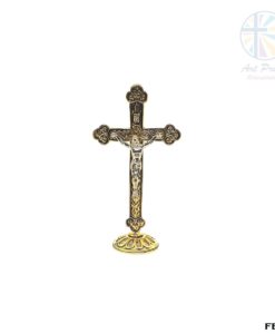 Crucifixo Barroco 10cm com Base